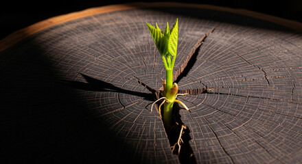 Spring flowering of the stems of the shoots of the branches of a tree