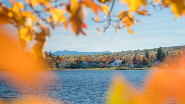 Rangeley in fall, Maine, USA