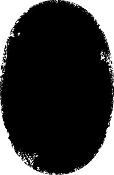 old rust metal plate oval portrait grunge vector background highlight panel sign clipping mask