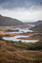 Ladies View, a scenic viewpoint on the Ring of Kerry, overlooking Upper Lake in Killarney National Park, Ireland