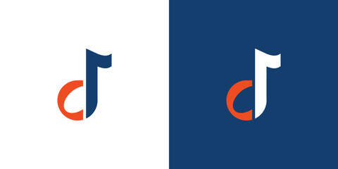 Modern and unique C initials music logo design
