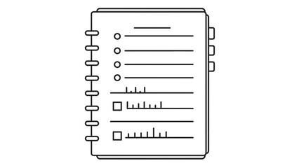 Open Notebook with Checklist and To-Do List, Task Management Concept