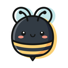 Cute Cartoon Bee Illustration