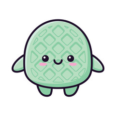 Cute Cartoon Melon Character Illustration