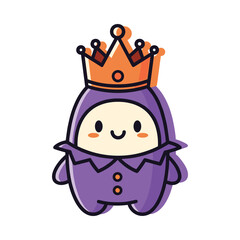 Cartoon King Character Illustration