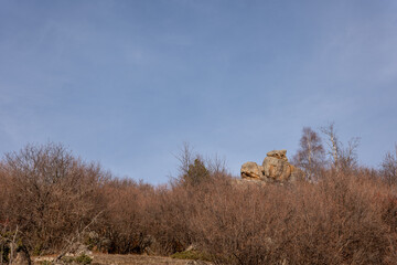 clouds in the mountains