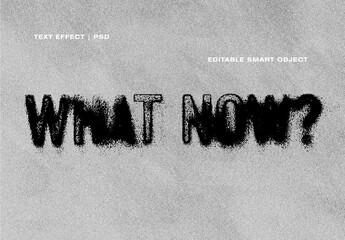 Faded Grunge Halftone Text Effect