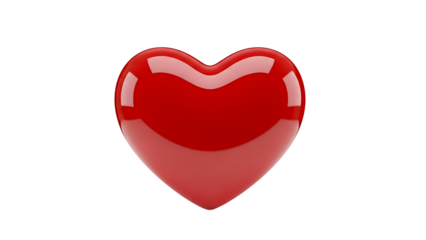 Red Heart Shape on Checkered Background