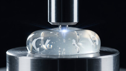 Glass Capsule Under Precision Machine