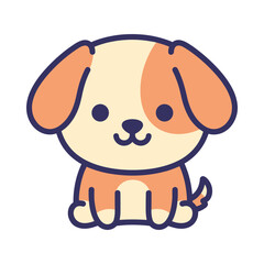 Adorable Cartoon Dog Illustration
