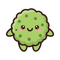Adorable Cartoon Cactus Character Illustration