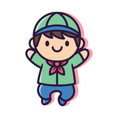 Cartoon Boy Character Illustration