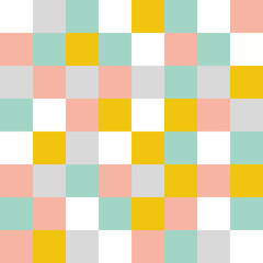 北欧風グリッドパターン（北欧ナチュラル）ー 北欧ナチュラル &times; ミッドセンチュリートーンの格子柄。デザインペーパー、マスキングテープ、マスキングシールブック、フレークシール、クリアファイル、手帳デコ素材、ノート表紙、ハンカチ、箸、マグカップ、皿、キッチンクロス、キッチン雑貨、ポーチ等に最適。