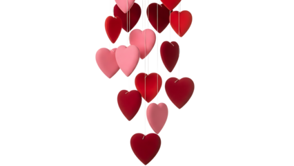 Hanging Hearts Decoration