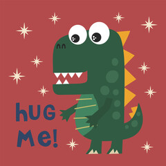 cartoon dinosaur vector illustration