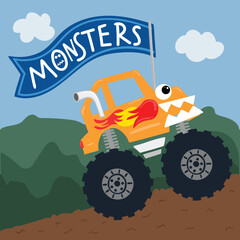 cartoon monster truck © ulas