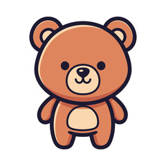 Obraz premium Cute Cartoon Bear Illustration