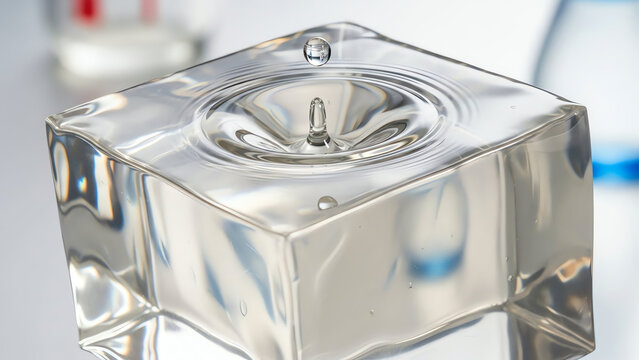 Water Cube Glass Block