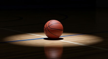 Basketball Spotlight Illuminating the Passion and Excitement of the Game for Any Company Logo Design Inspiration