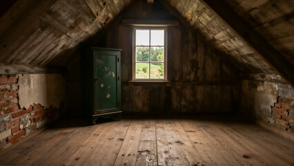 Rustic Attic Interior