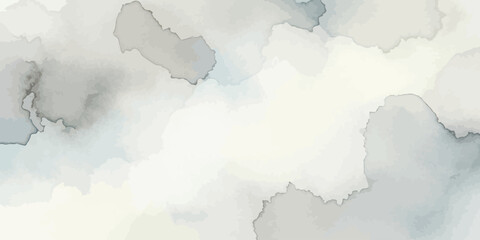 Obraz premium Vector Watercolor Texture Abstract Background in Pale Gray and Cream Tones