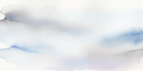 Obraz premium Soft Pastel Blue Gray Watercolor Background Abstract Vector Wash Texture
