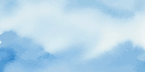 Obraz premium Soft Blue and White Watercolor Texture Abstract Background Vector Illustration