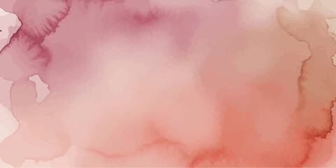 Abstract Rose Watercolor Background Vector Dusty Blush Pink Wash Texture