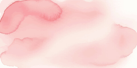 Fototapeta premium Soft Blush Pink Watercolor Background Texture Vector Abstract Pastel Wash Art