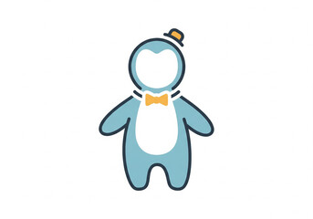 This illustration uses a flat style with thick outlines and solid colors. 