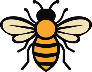 bee color vector art design