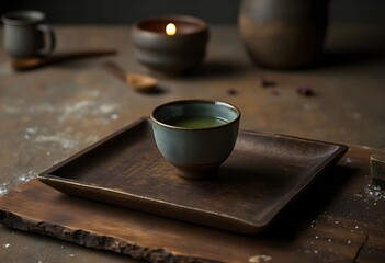 Serene Japanese Matcha Tea Ceremony Setting