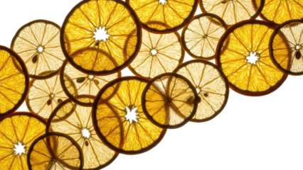 Desiccated Orange Slices Dehydrated Citrus Decor Natural Textured Wall Art Artisanal Coffee Shop Ambiance Exotic Room De.png