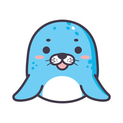 Adorable Cartoon Seal Illustration
