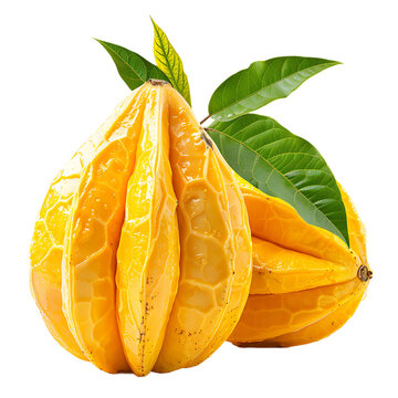 Fresh Canistel Eggfruit Whole Isolated On Transparent Background