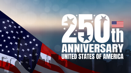 250th anniversary USA Background
