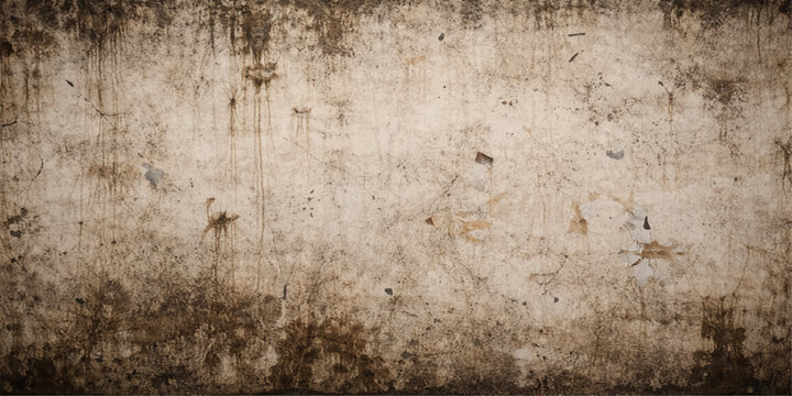 Aged vintage brown paper texture with a dirty grunge pattern and antique rough surface creates a weathered rust and paint canvas backdrop