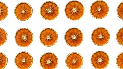 Dried Orange Slice Pattern Flat Lay Citrus Fruit Minimalist Background Texture.png