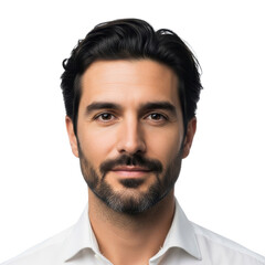 Fototapeta premium Handsome man portrait isolated on transparent background