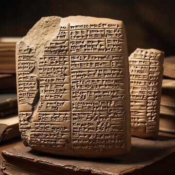 Clay tablets from Nineveh including the Epic of Gilgamesh