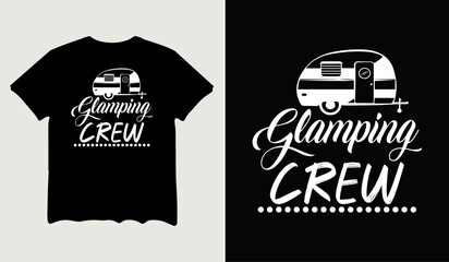 Camping crew t-shirt design for t-shirt quotes or poster svg printable cut file