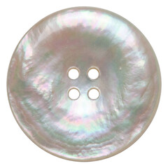 Single round iridescent mother of pearl button