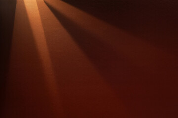 Paper abstraction. Highlights and shadows on brown cardboard. Colored cardboard