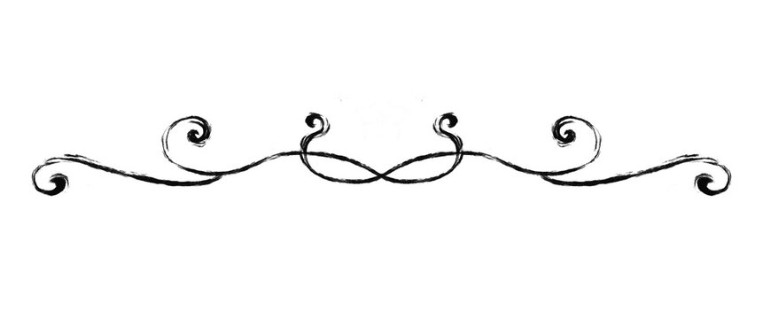 Decorative art nouveau romantic fantasy paragraph spacer