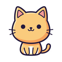 Adorable Cartoon Cat Illustration