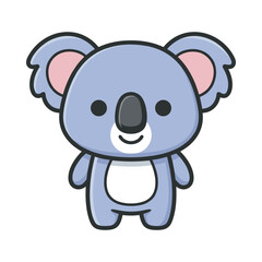 Adorable Cartoon Koala Vector Illustration