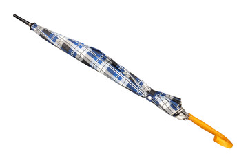 close umbrella isolated on white background