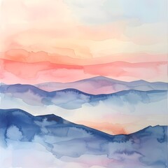 mountain landscape with clouds