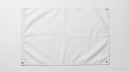 Clean white banner design studio setting digital mockup minimalist environment front view branding concept