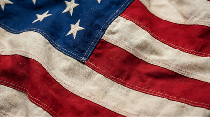 Waving american flag usa close-up photography textured fabric ground level patriotism and heritage